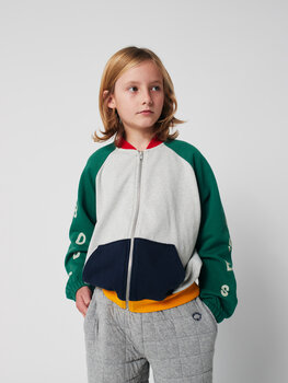 Bobo Choses Bobo Choses - Color block zipped sweatshirt