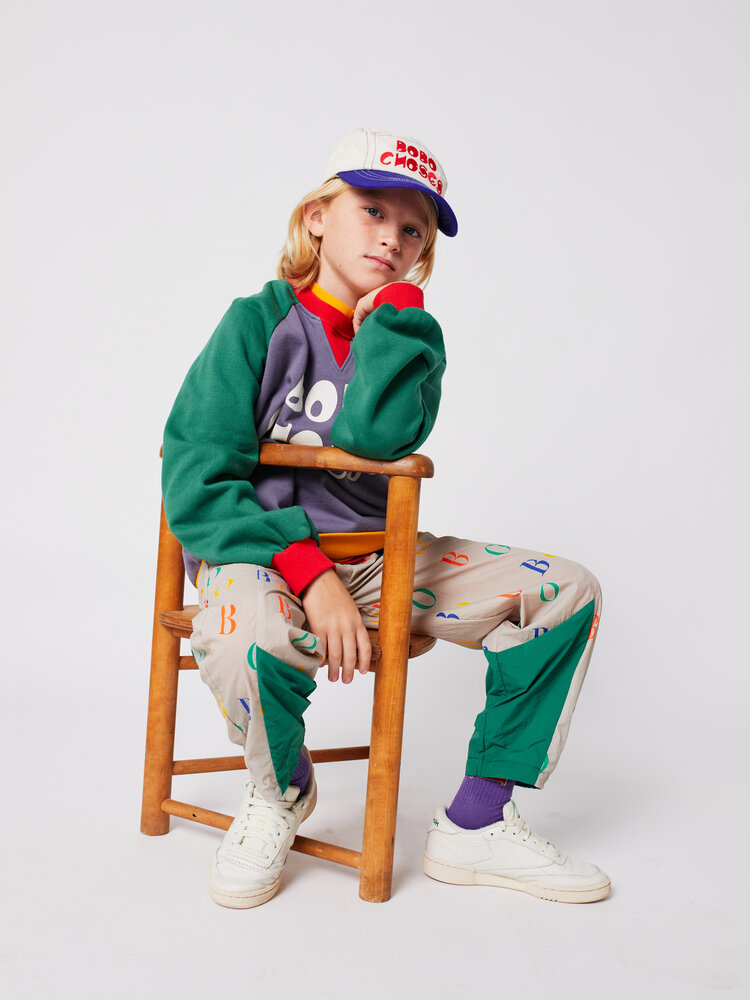 Bobo Choses Bobo Choses -Color block ranglan sweatshirt