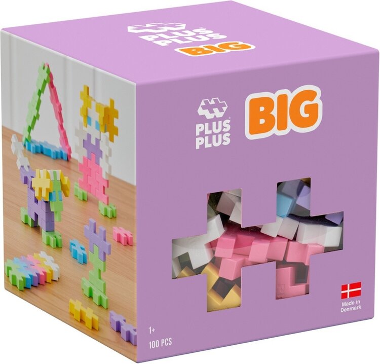 PlusPlus PlusPlus - Pastel BIG Plus-Plus: 100 stuks