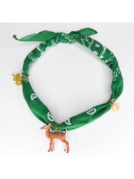 Feestbeest -   Bandana ketting groen