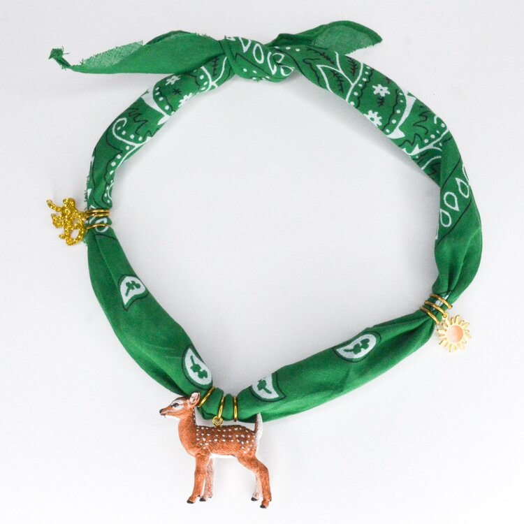Feestbeest -   Bandana ketting groen