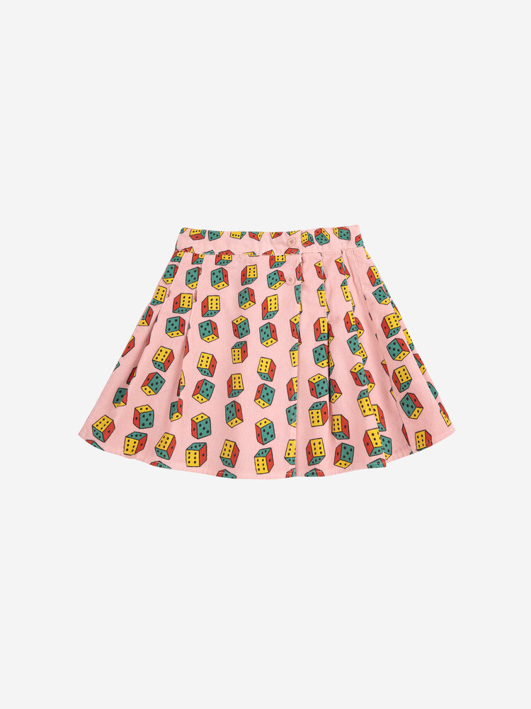 Bobo Choses Bobo Choses - Dices all over mini corduroy skirt
