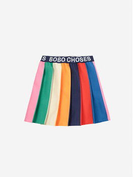 Bobo Choses Bobo Choses - Bobo Color block pleated skirt