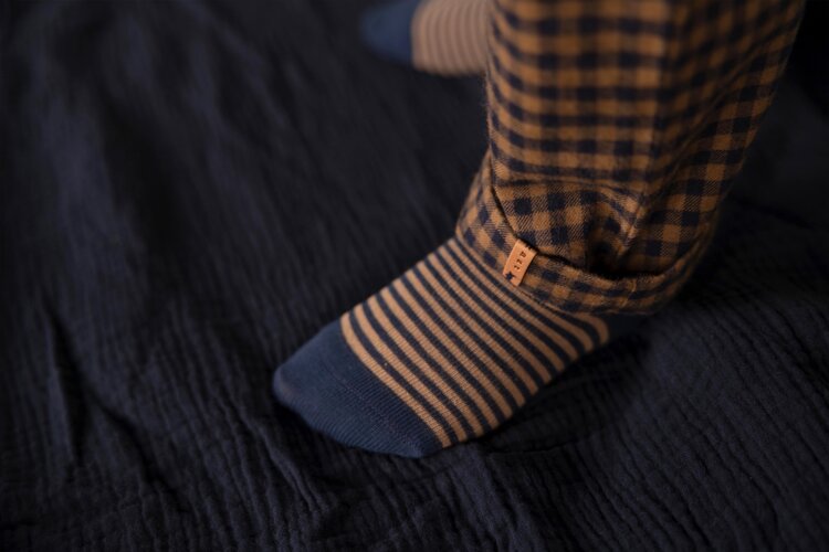 Nixnut Nixnut - socks  navy stripe