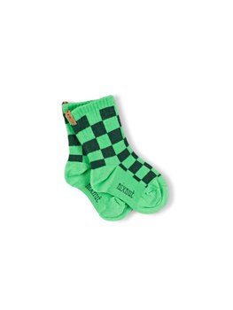 Nixnut Nixnut - Checkered socks Moss