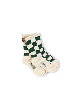 Nixnut Nixnut - Checkered Socks Snow