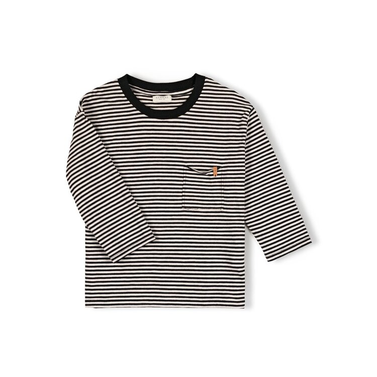 Nixnut Nixnut- Drop shirt black stripe