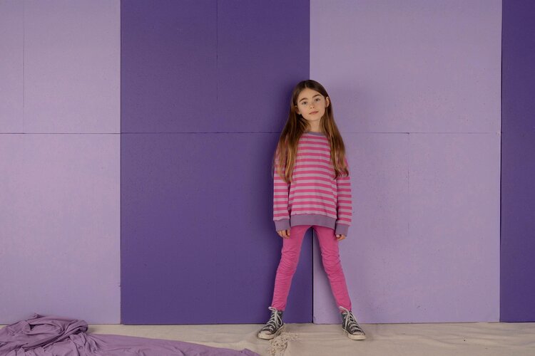 Nixnut Nixnut - Rel sweater Pinky stripe