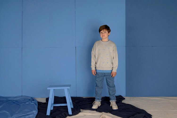 Nixnut Nixnut - stamp sweater grey