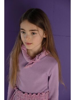 Nixnut Nixnut- Meis longsleeve purple stipe