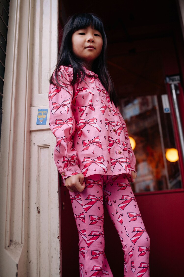 Daily Brat Daily Brat - LOVE BOW SHIRT PANSI PINK