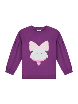 Daily Brat Daily Brat - KITTY CAT SWEATER VIOLET