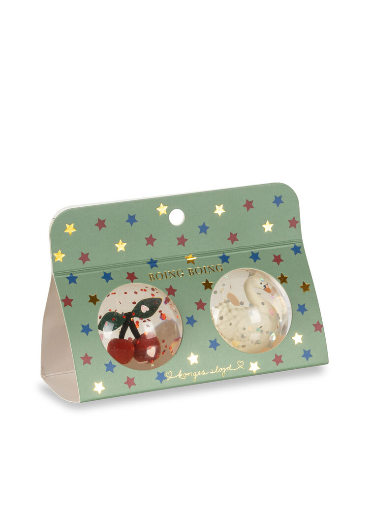 Konges Slojd KS - BOUNCING BALL SETS - Cherry/Swan