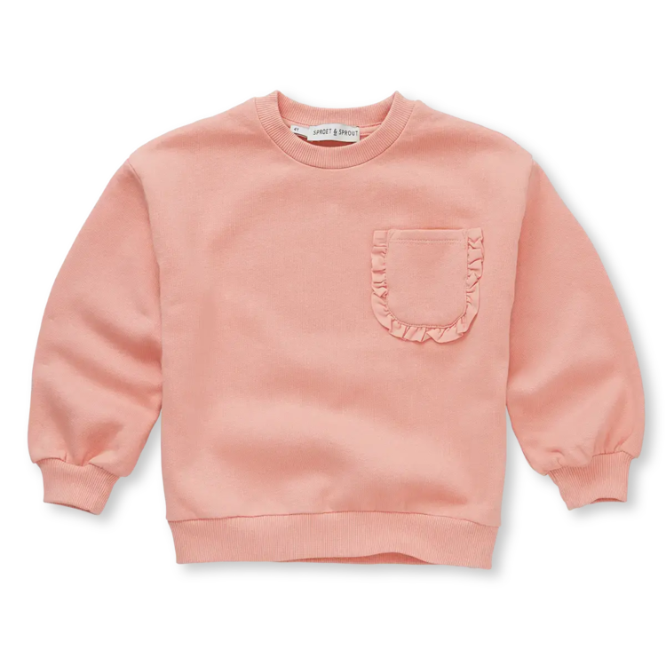 Sproet & Sprout Sproet&Sprout-SWEATSHIRT RUFFLE POCKET