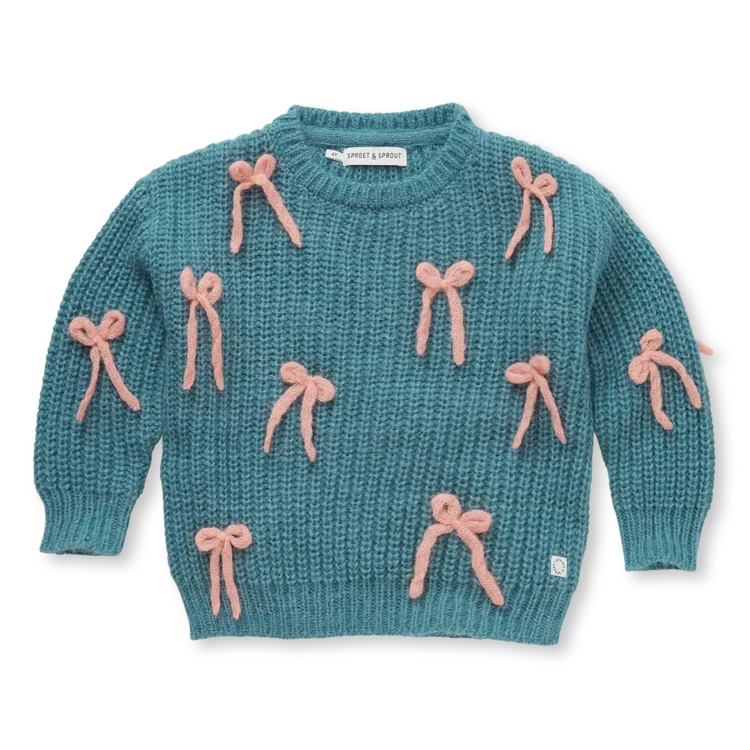 Sproet & Sprout Sproet&Sprout-GIRLS SWEATER BOWS