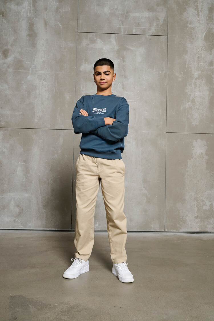 Only & Sons Only&Sons -OSJJET L/S PIPING CREW-Dark Slate