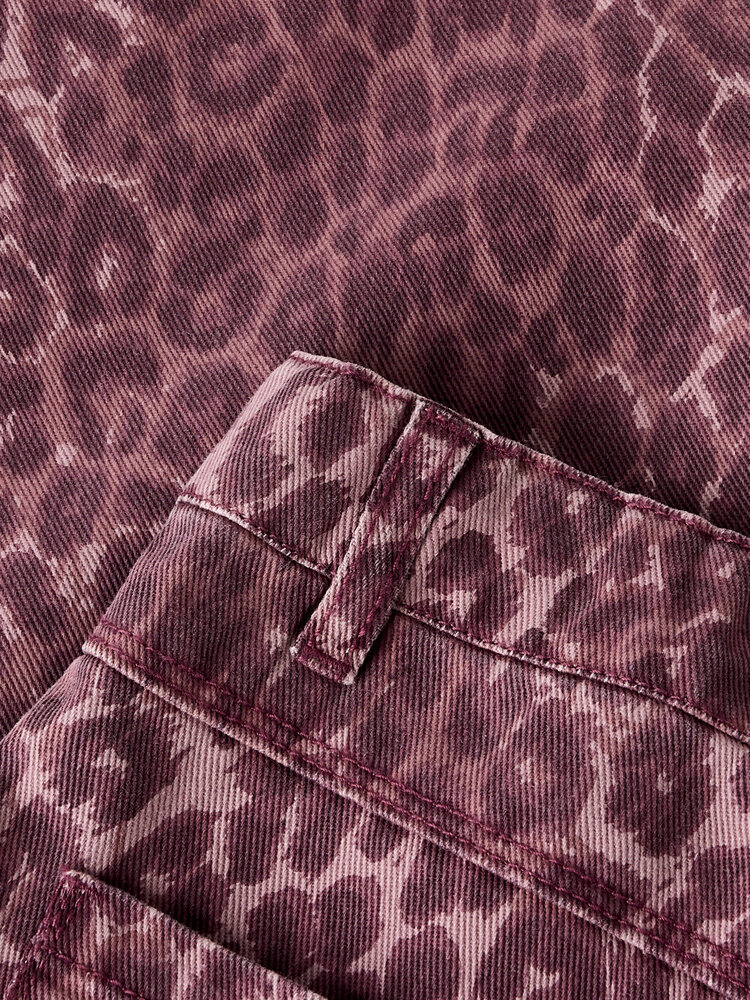 Name it Name it - NKFROSE WIDE LEO TWILL PANTS- Burgundy