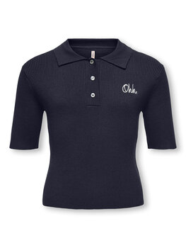 Only Only - KOGNATASCHA SS POLO SHIRT-Night Sky