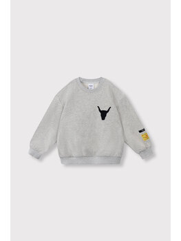 Alix mini Alix Mini -Label sweater-Soft grey