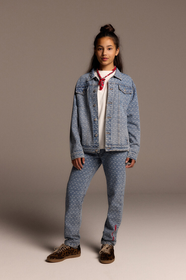Alix mini Alix Mini - kids woven tapered bull denim pants