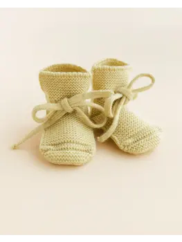 Hvid Hvid - Booties light yellow