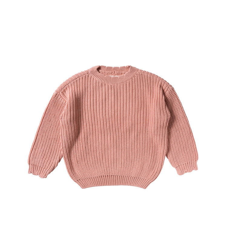 Your Wishes YW- Knit | Chunky Scallop Sweater Rose