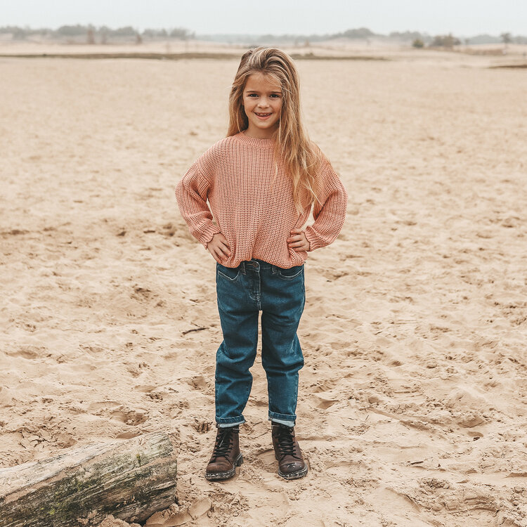 Your Wishes YW- Knit | Chunky Scallop Sweater Rose