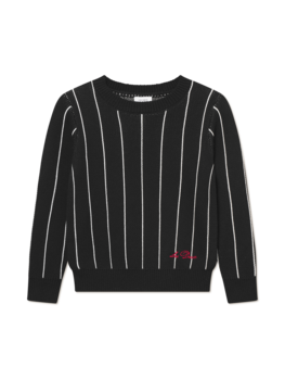 Les Deux Gaston Jacquard Pinstripe Knit Kids