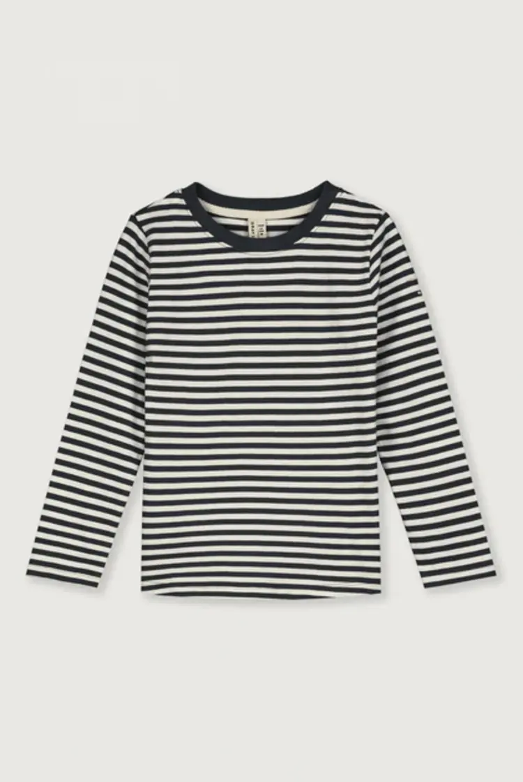 Gray Label  L/S Tee GOTS |Black/Cream