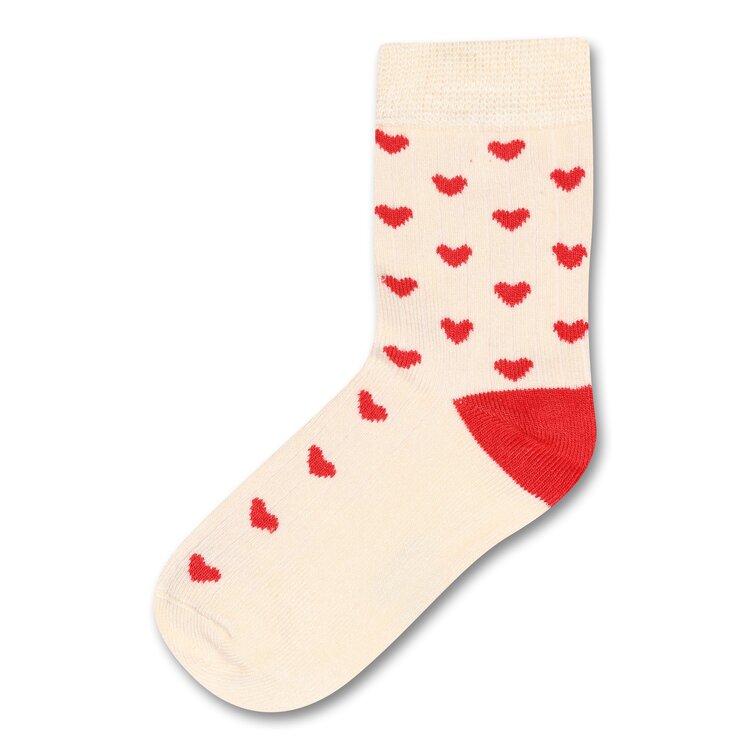Minipop MiniPop- Bamboo Hearts Socks RED