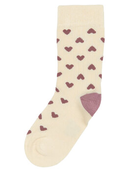 Minipop MiniPop- Bamboo Hearts Socks OW/PP