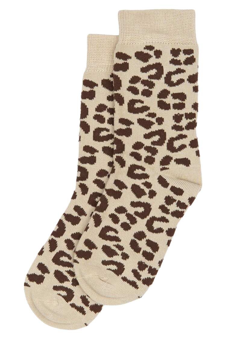 Minipop MiniPop- Bamboo Wild Socks-Brown