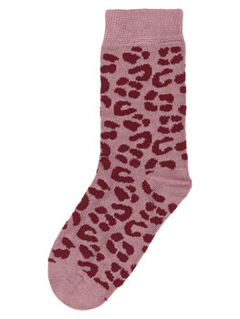 Minipop MiniPop- Bamboo Wild Socks-Pink Leo