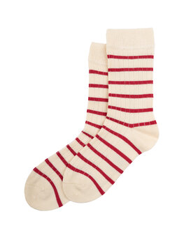 Minipop MiniPop- Socks Stripe- Chilli Pepper