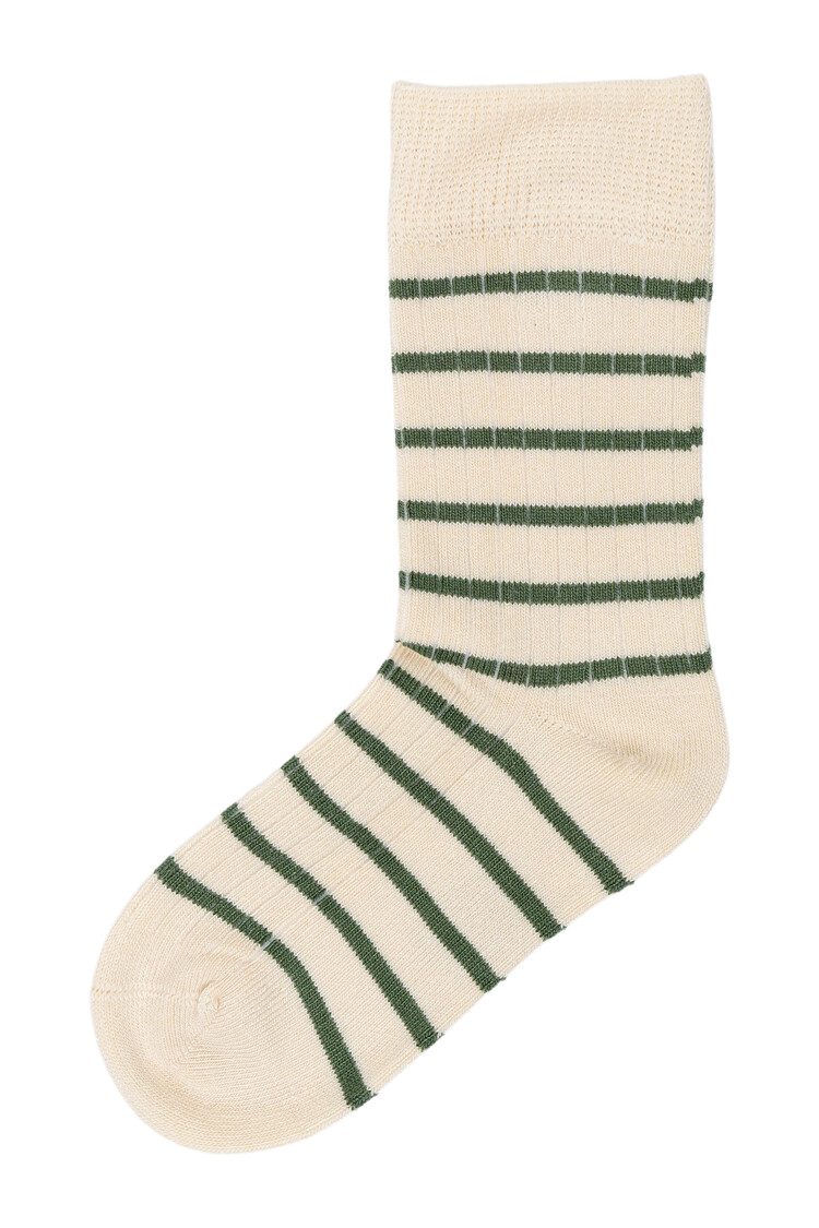 Minipop MiniPop- Socks Stripe- Emerald Green