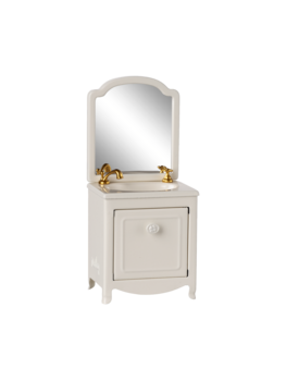 Maileg 11-5128-00 Sink dresser, Mouse - Off white