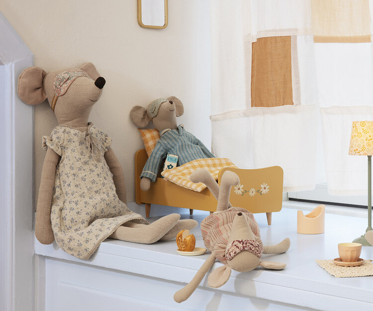 Maileg 17-2401-00 Medium mouse, Pyjamas