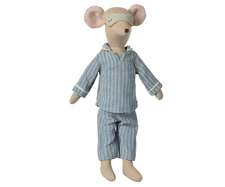 Maileg 17-2401-00 Medium mouse, Pyjamas