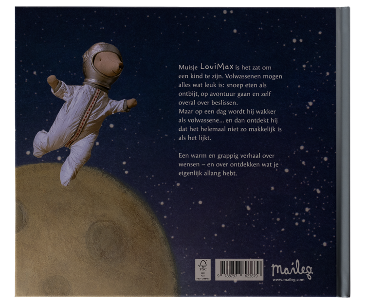 Maileg 19-5002-07 LouiMax - Dromen van volwassen zijn