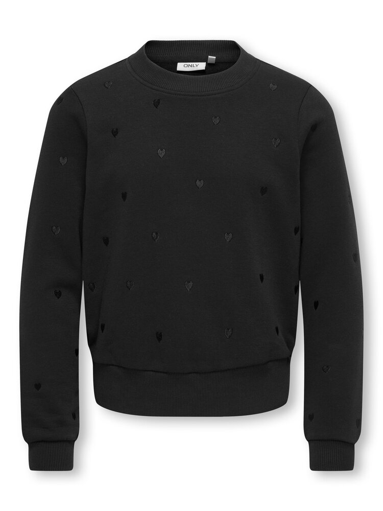 Only KOGATIKA L/S O-NECK EMB- Black