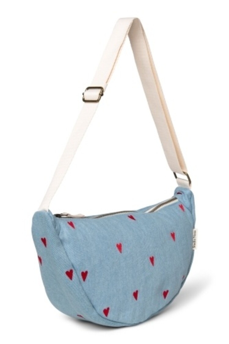Studio Noos Denim Adult Fanny Pack- Blue Hearts