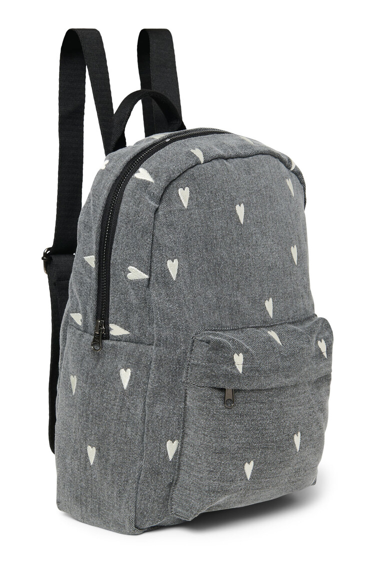 Studio Noos Denim Midi Backpack -Grey Heart