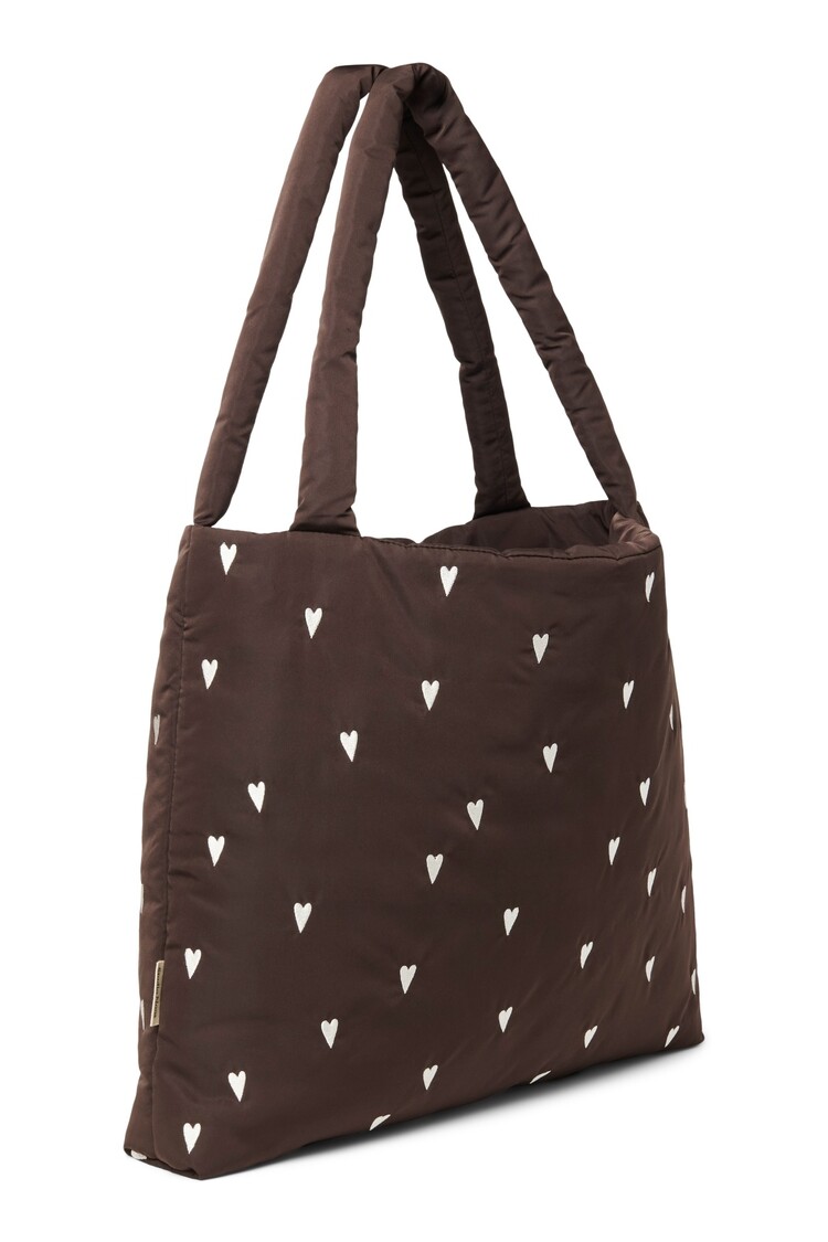 Studio Noos Puffy Mom Bag- Brown Hearts