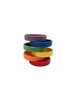 Grennn Grennn 'Wave' regenboogbakjes set
