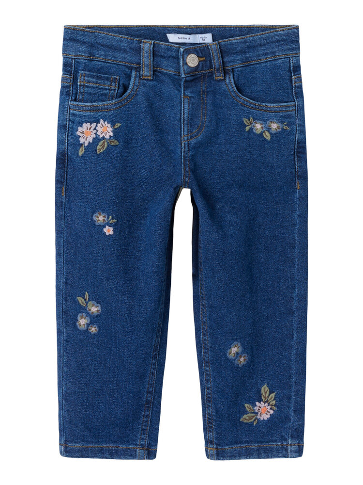 Name it NMFBELLA MOM EMB JEANS - FLOWER EMB