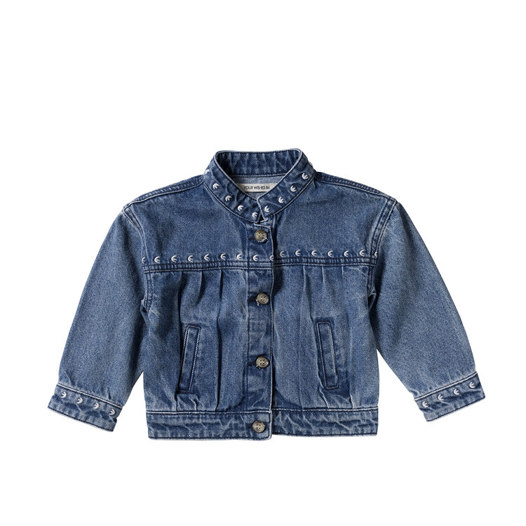 Your Wishes Ethnic Flower | Denim Jacket