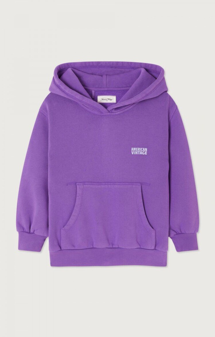 American Vintage Hoodie Sweater Paars