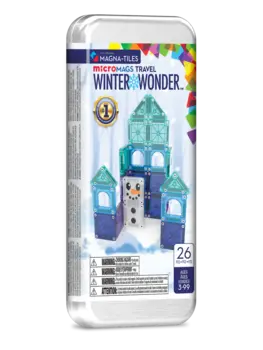 MagnaTiles Micro Mags Winter Wonder Travel Set 26 stuks