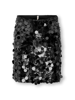 Only Jadel Sequins Skirt - Black