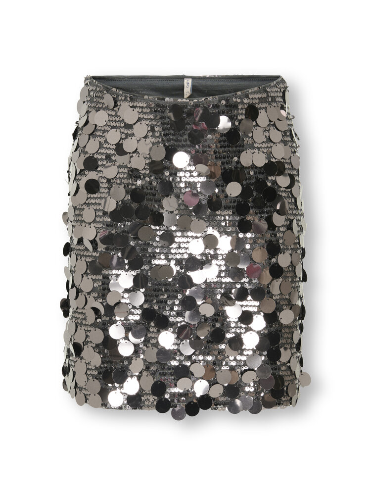 Only Jadel Sequins Skirt - Asphalt